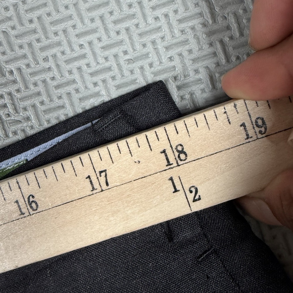 Sid Mashburn Black Wool Straight Leg Men's Dress Pants Flat Front Sz 52 36x30 - Picture 3 of 11